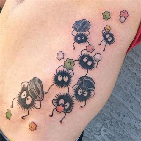 35+ Cute Soot Sprite Tattoo Designs with Meanings。